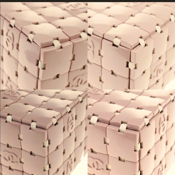 RARE VINTAGE CHANEL PUZZLE RESIN BAG -Pink - Picture 3 of 8